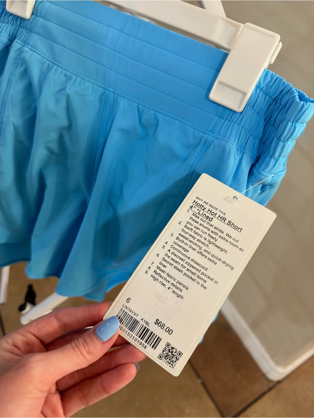 lululemon athletica Women’s Sky Blue Hotty Hot HR Shorts